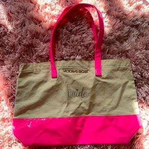 Bride pink canvas tote bag from Victoria’s Secret!